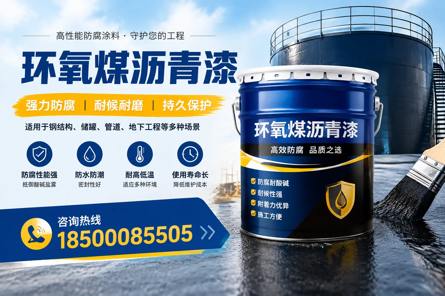 环氧煤沥青漆在工业中的应用,林芝企业的选择